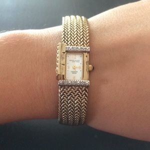 Anne Klein Diamond Swiss Gold Wrist Watch